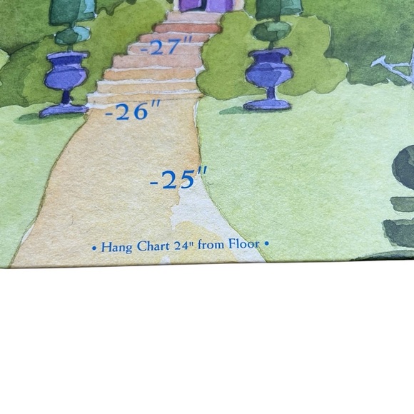 Keepsake Girls Fairytale Castle Princess Wall Hanging Growth Height Chart - Picture 2 of 11
